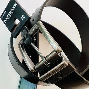 TRUE RELIGION Men's Reversible "Roller Twist" Belt Size 40 NWT
